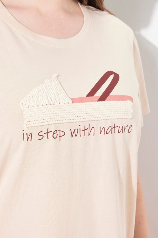 Eco Cotton Espadrille Embroidered Short Sleeve Tee