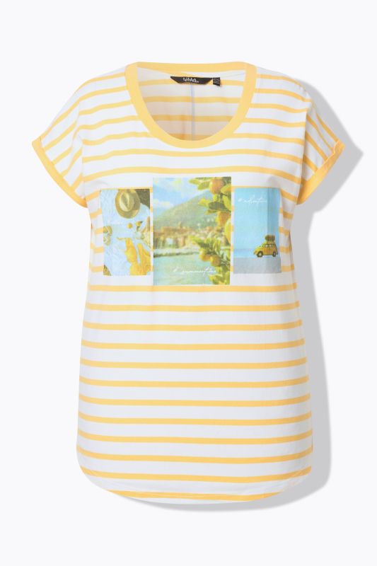 Striped Short Sleeve Citrus Graphic Tee
