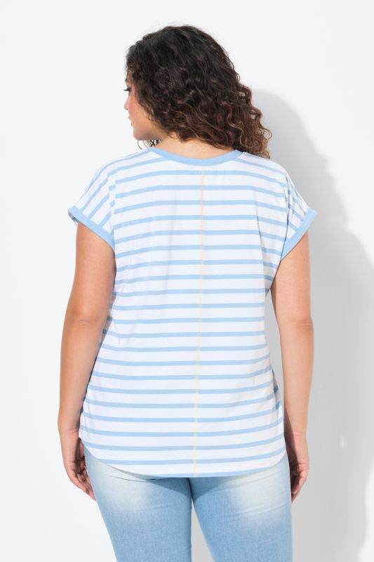 Striped Short Sleeve Citrus Graphic Tee