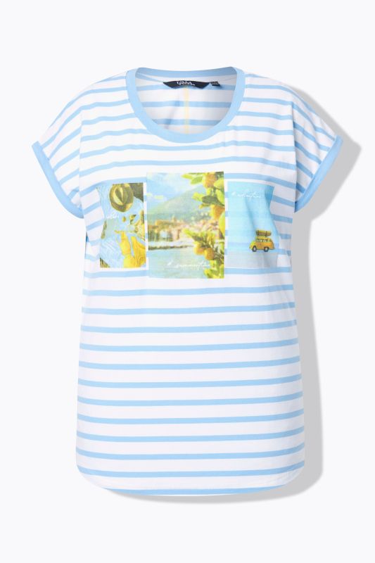 Striped Short Sleeve Citrus Graphic Tee