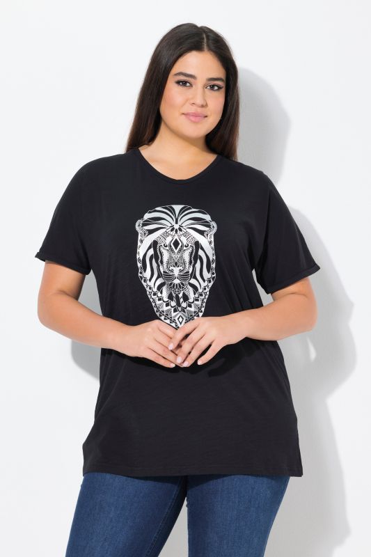 Mandala Animal Motif Short Sleeve Tee
