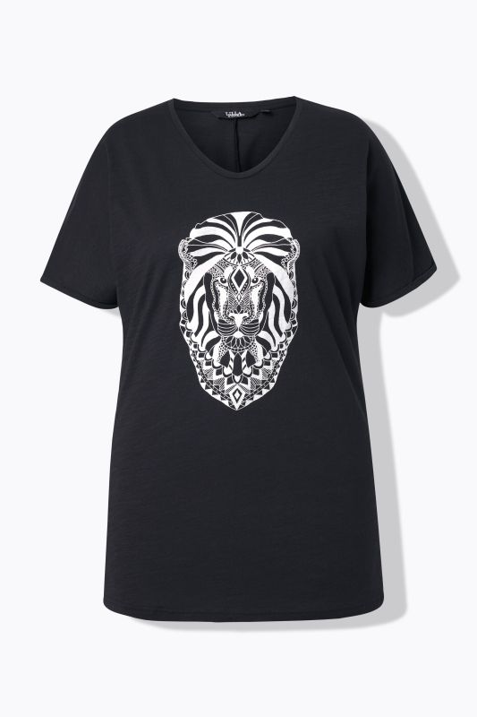 Mandala Animal Motif Short Sleeve Tee