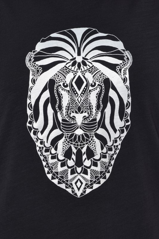 Mandala Animal Motif Short Sleeve Tee
