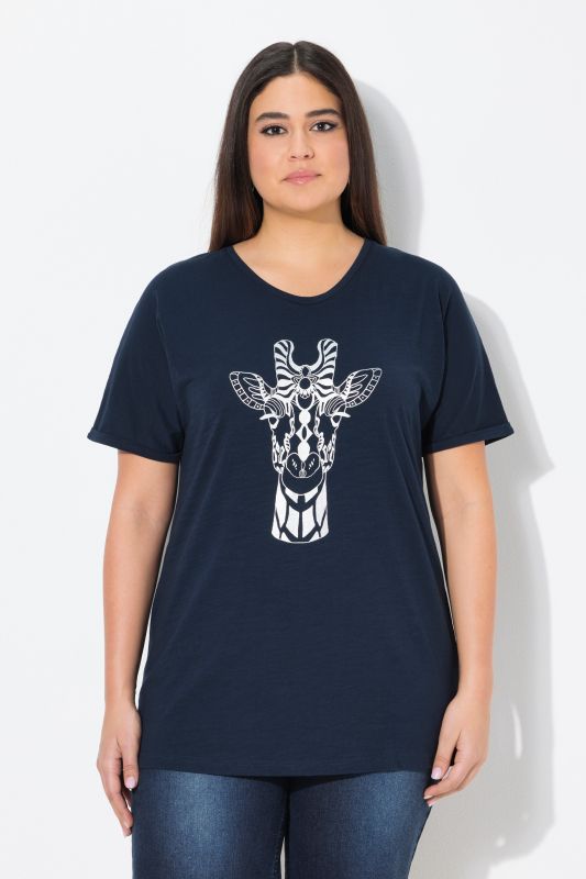 Mandala Animal Motif Short Sleeve Tee