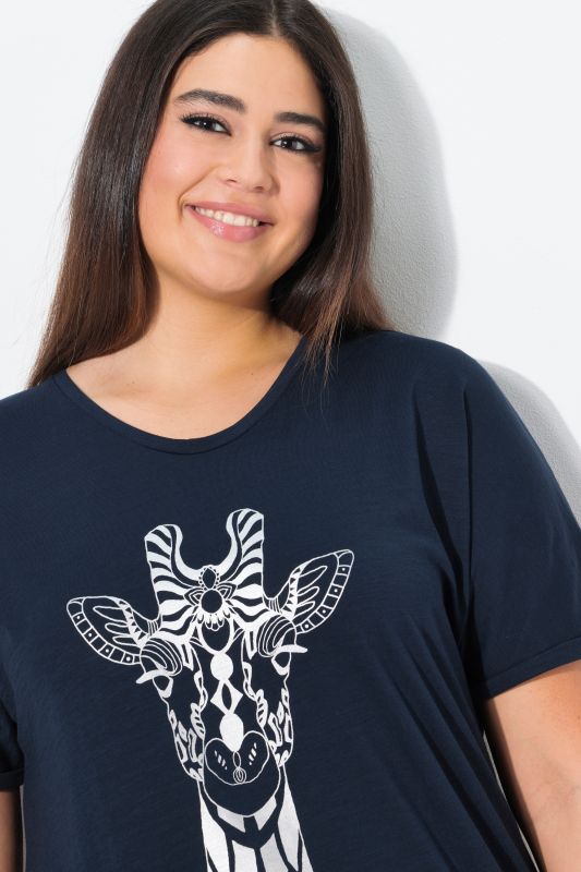 Mandala Animal Motif Short Sleeve Tee