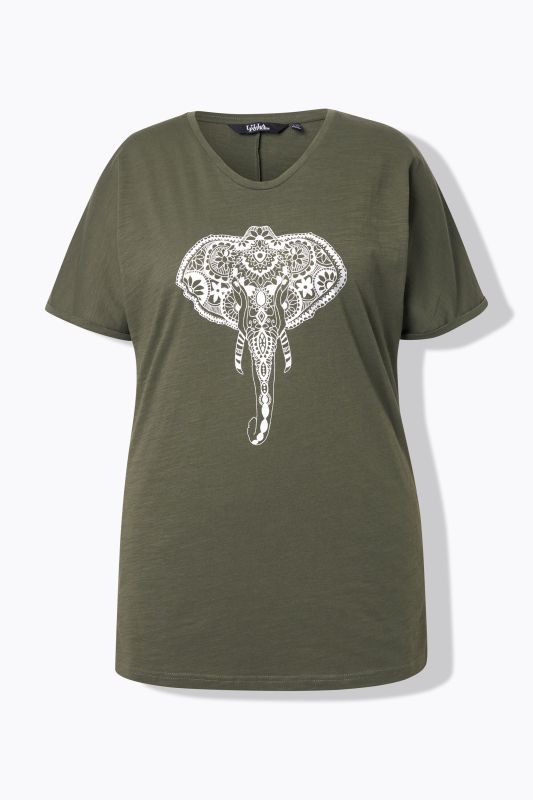 Mandala Animal Motif Short Sleeve Tee
