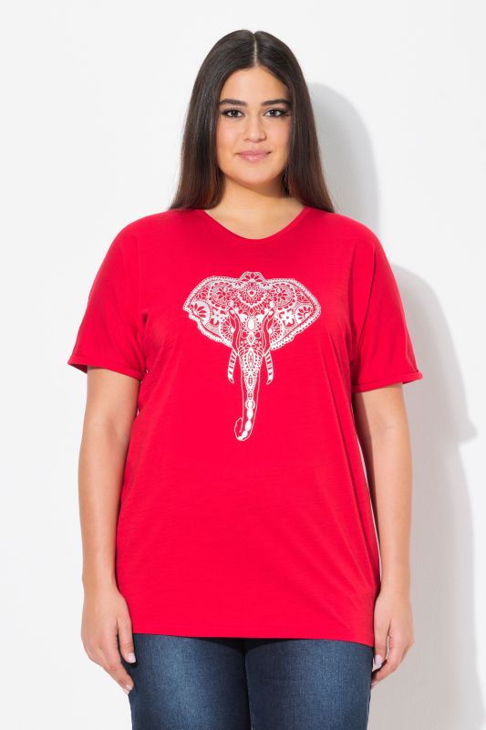 Mandala Animal Motif Short Sleeve Tee