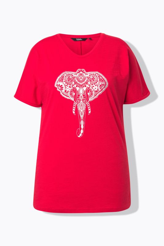 Mandala Animal Motif Short Sleeve Tee