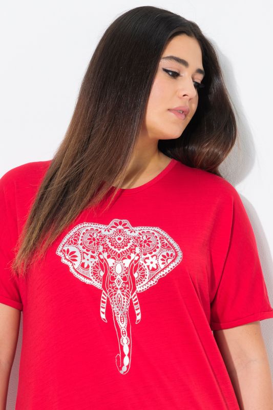Mandala Animal Motif Short Sleeve Tee