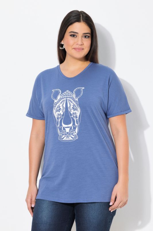 Mandala Animal Motif Short Sleeve Tee