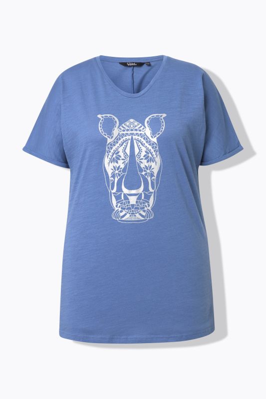 Mandala Animal Motif Short Sleeve Tee