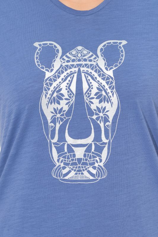 Mandala Animal Motif Short Sleeve Tee
