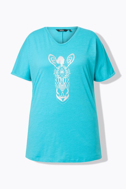 Mandala Animal Motif Short Sleeve Tee