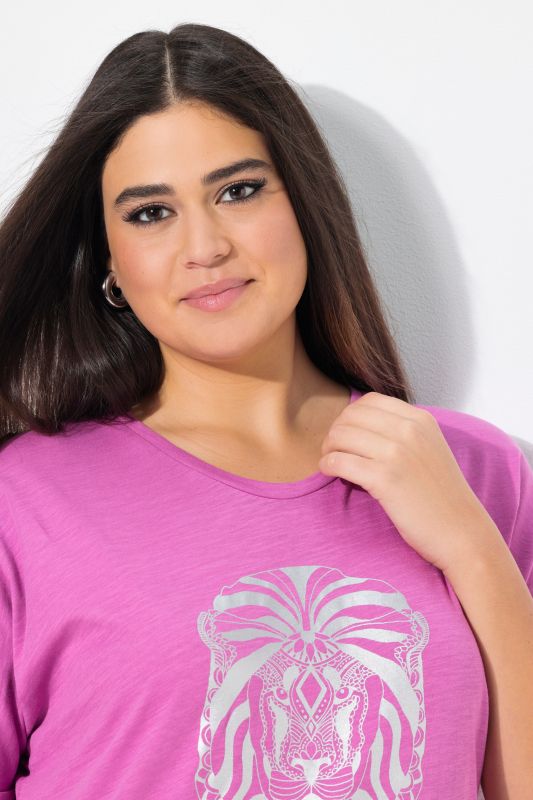 Mandala Animal Motif Short Sleeve Tee