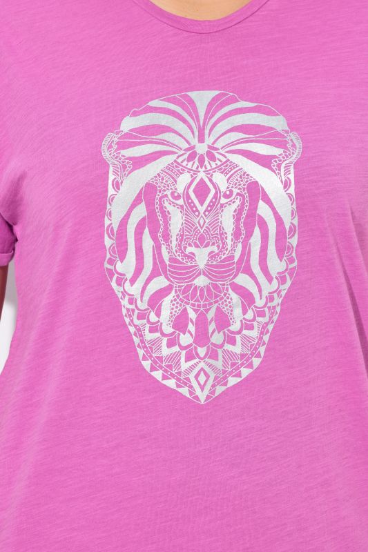 Mandala Animal Motif Short Sleeve Tee