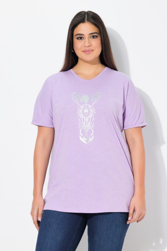 Mandala Animal Motif Short Sleeve Tee