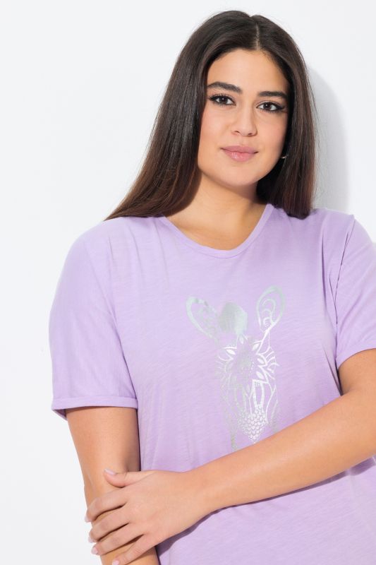 Mandala Animal Motif Short Sleeve Tee