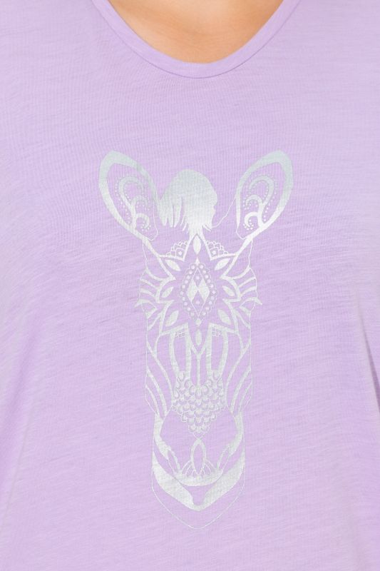 Mandala Animal Motif Short Sleeve Tee