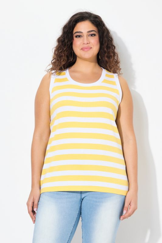 Striped Ribbed Tank