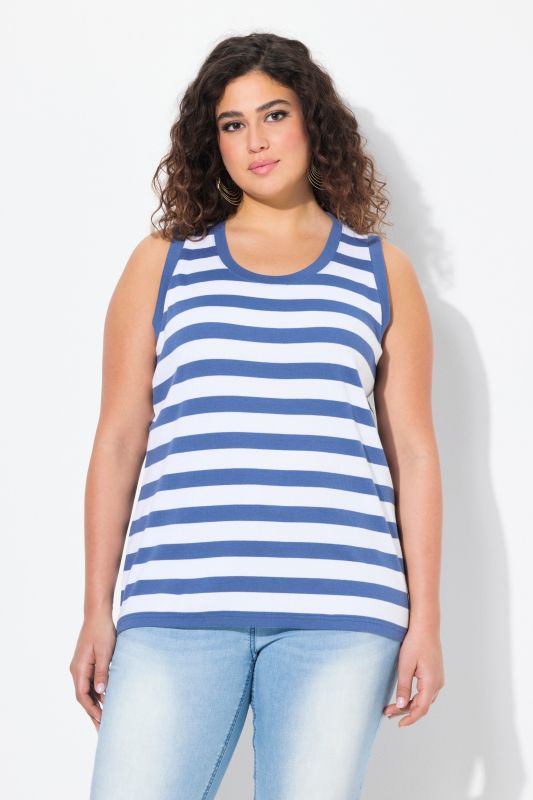 Striped Ribbed Tank