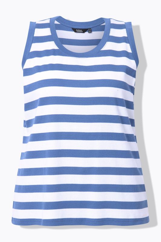 Striped Ribbed Tank