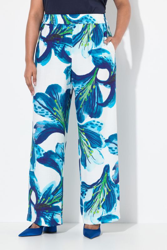 Elastic Waist Iris Pants