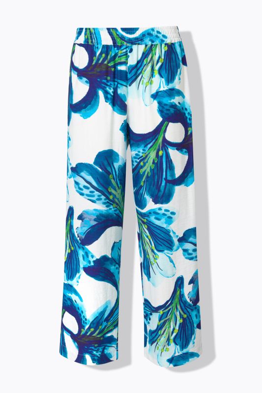 Elastic Waist Iris Pants