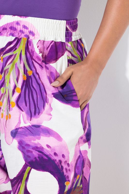Elastic Waist Iris Pants