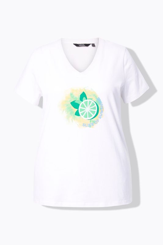 Sequined Citrus Short Sleeve Graphic Tee