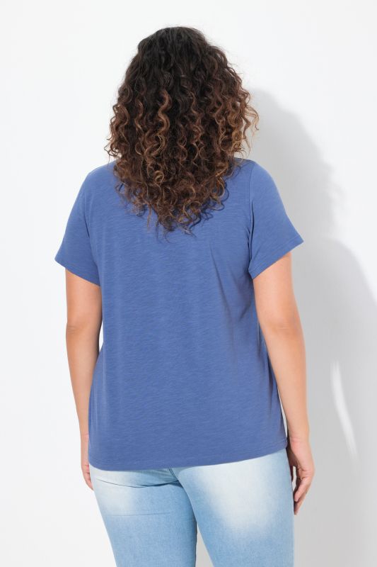Sequined Citrus Short Sleeve Graphic Tee