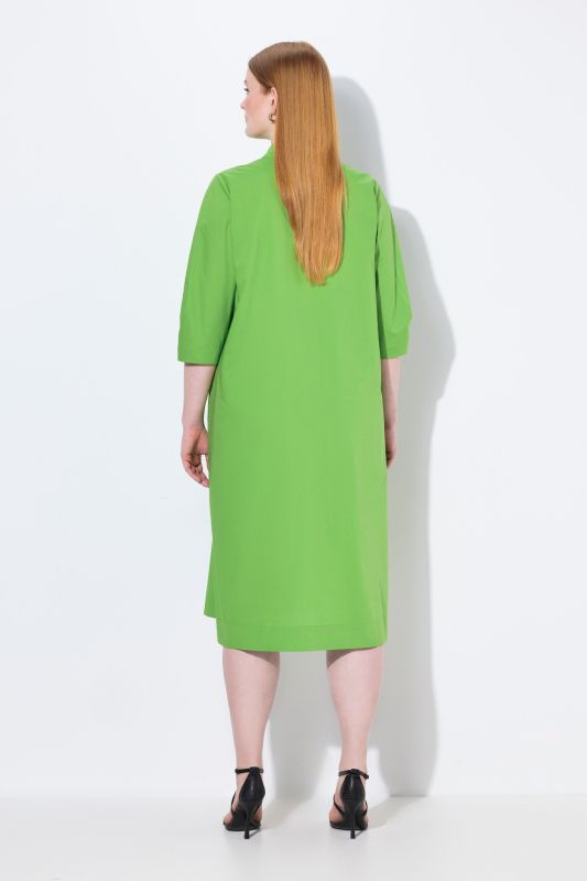 Paper Touch 3/4 Sleeve Collared Dress
