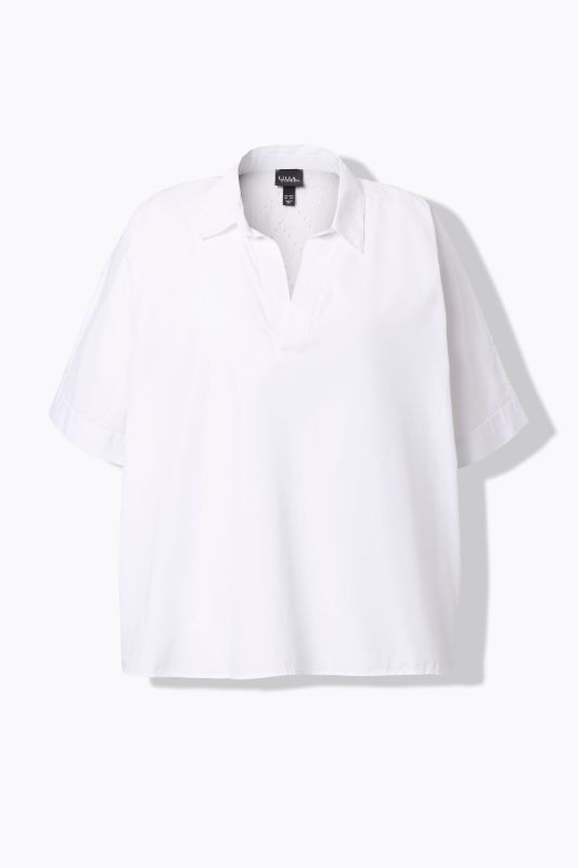 Broderie Anglaise Back Short Sleeve Blouse