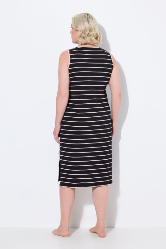 Sleeveless Striped Nightgown