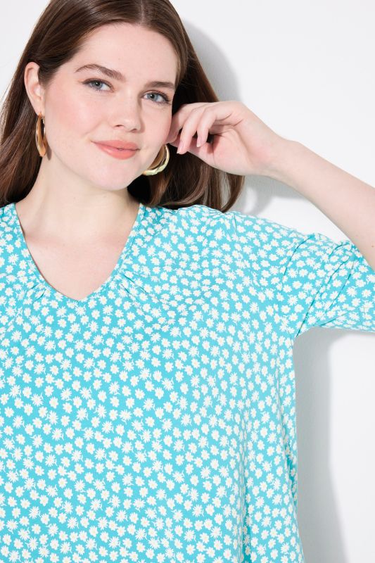 Calico Floral Short Sleeve Tee