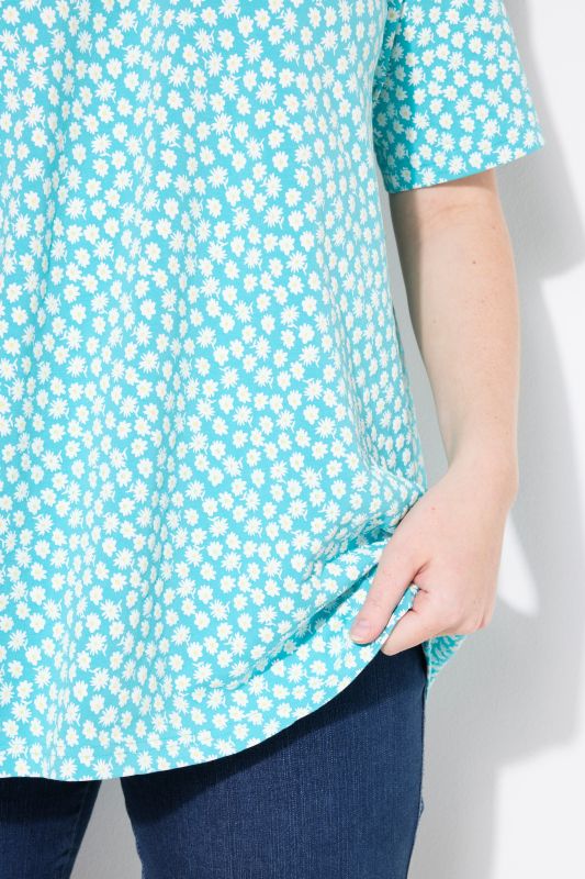 Calico Floral Short Sleeve Tee
