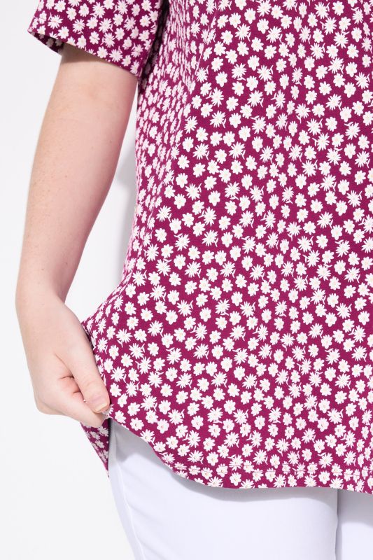 Calico Floral Short Sleeve Tee