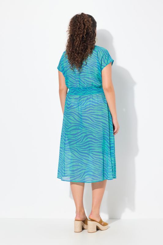 Summertime Zebra Print Cap Sleeve Dress