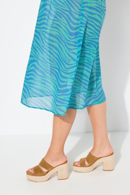 Summertime Zebra Print Cap Sleeve Dress