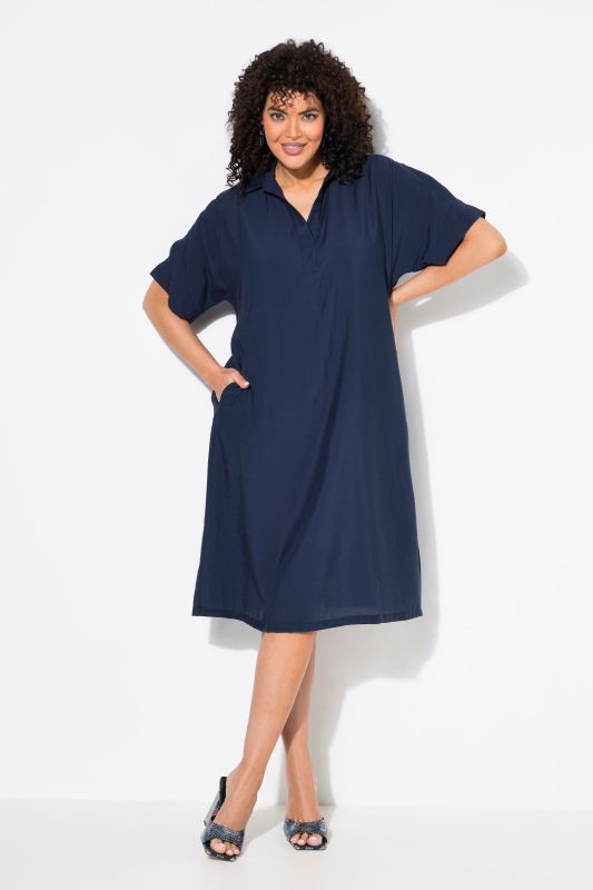 Hammer Textured Short Sleeve Polo Dress