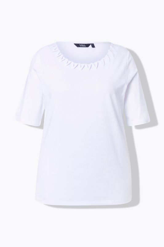 Braided Neck Short Sleeve Tee