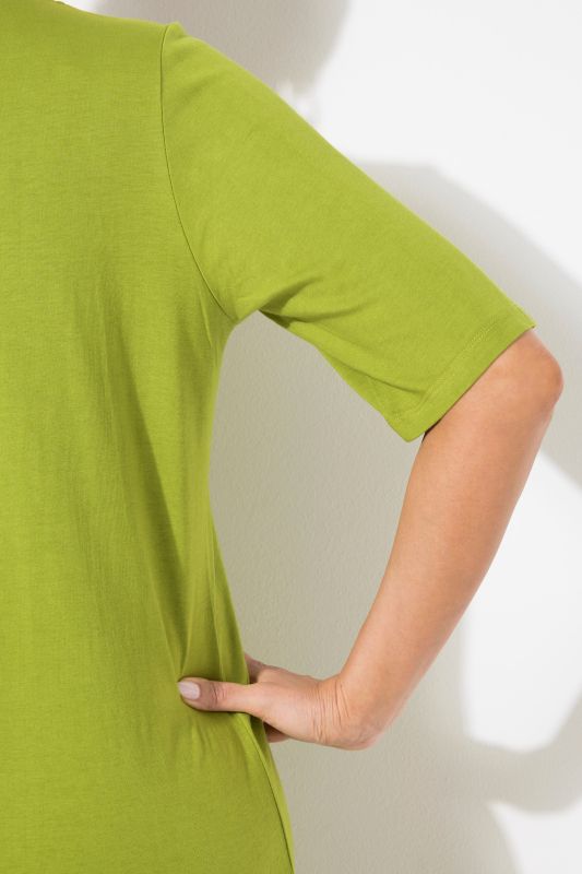 Braided Neck Short Sleeve Tee