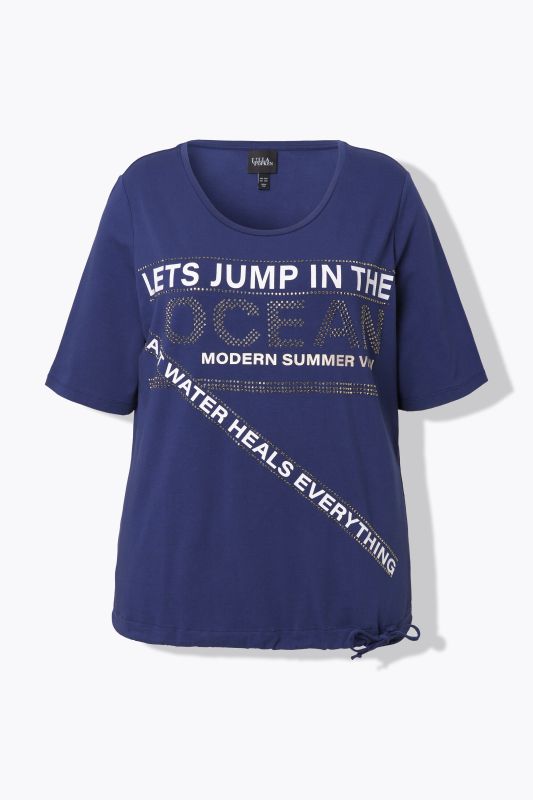 Ocean Graphic Placement Lettering Tee
