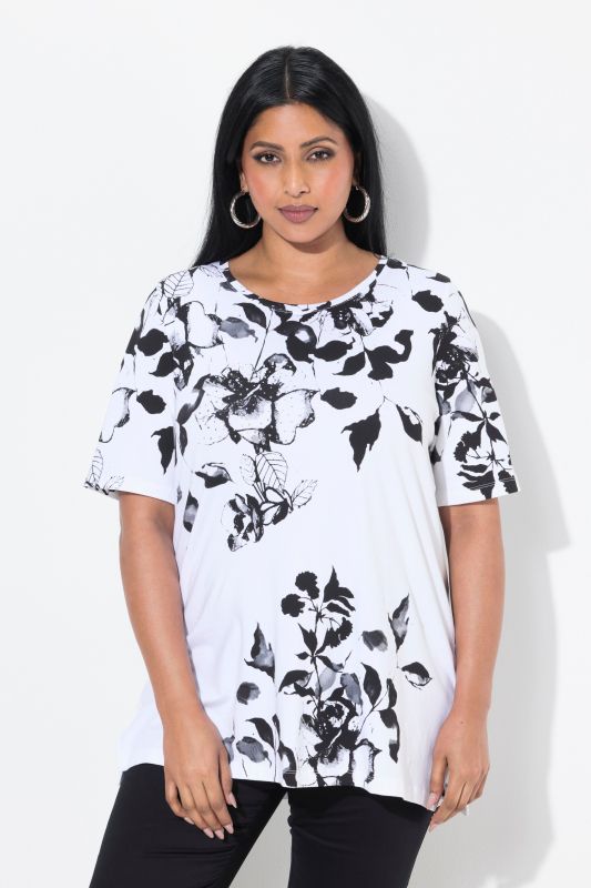 Floral Short Sleeve Pima Cotton Tee