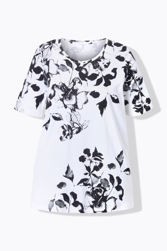Floral Short Sleeve Pima Cotton Tee