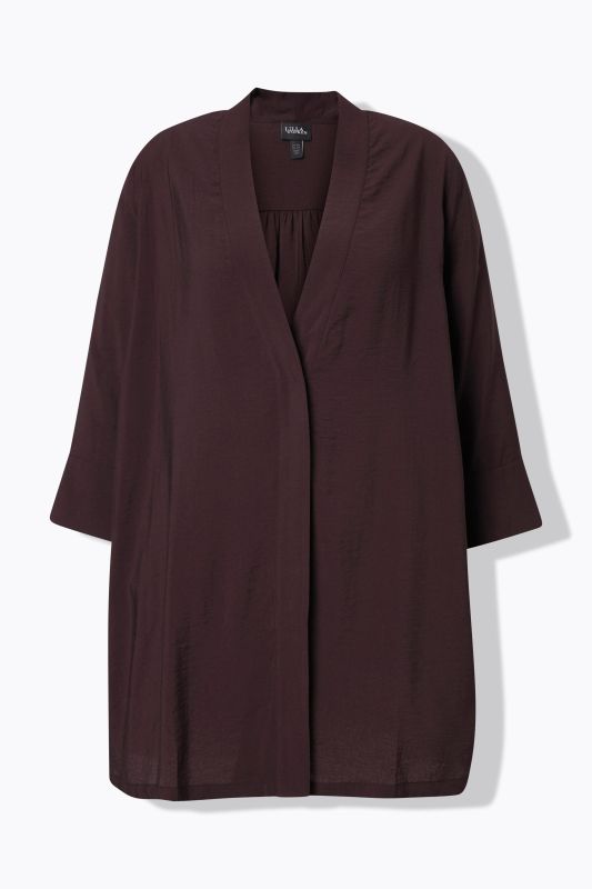 Oversized V-Neck Snap Close Cardigan