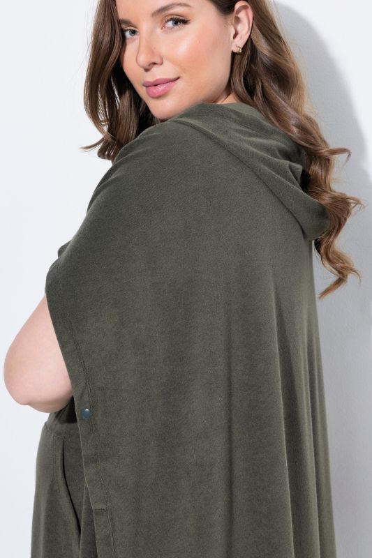 Maternity Terry Cloth Hooded Poncho