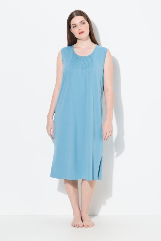 Eco Cotton Sleeveless Pintuck Nightgown