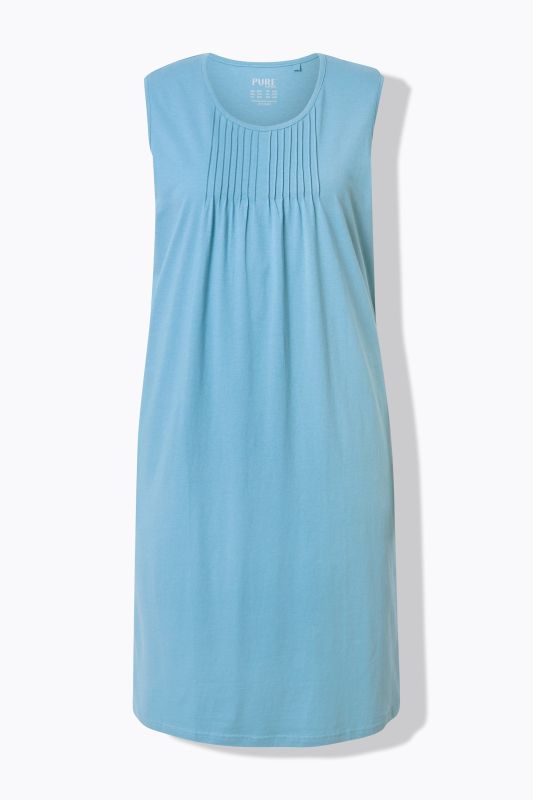Eco Cotton Sleeveless Pintuck Nightgown