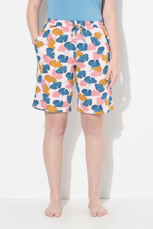 Eco Cotton Ginkgo Print Elastic Waist Pajama Shirts