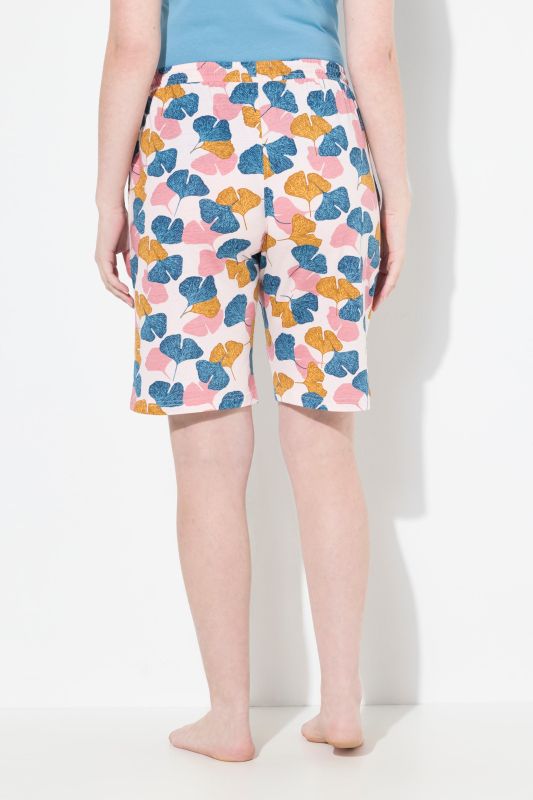 Eco Cotton Ginkgo Print Elastic Waist Pajama Shirts